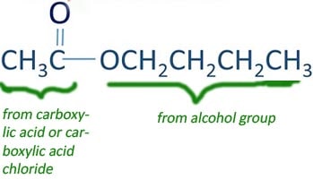 structure of butyl acetate